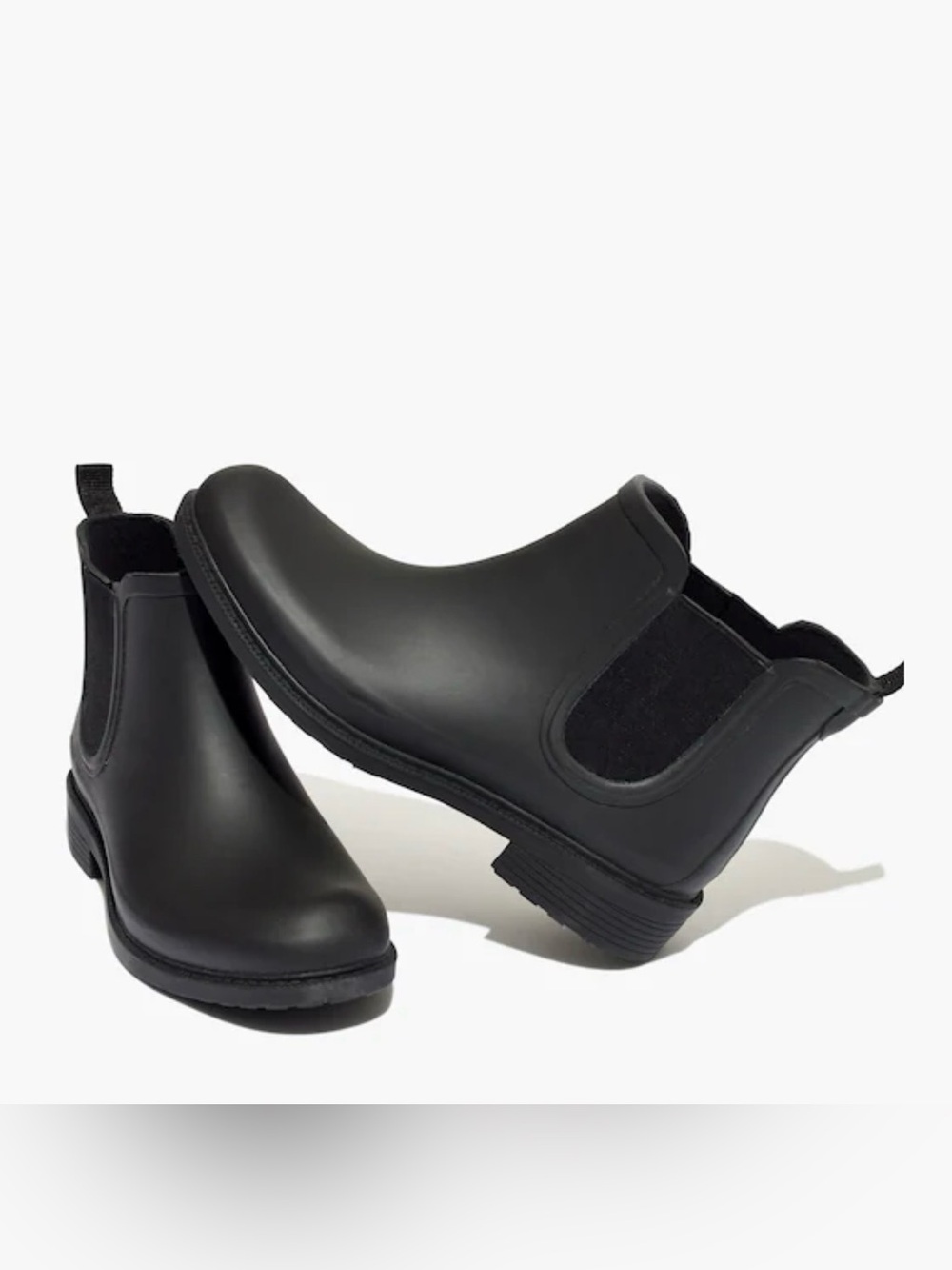 EUC Madewell Black Chelsea Rain Booties Size 8